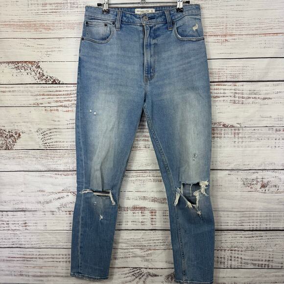 Abercrombie & Fitch jeans  The skinny High rise size‎ 27 ripped curve love jeans - Picture 1 of 5